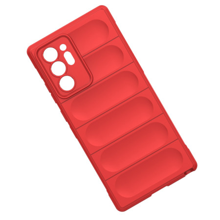Husa pentru Samsung Galaxy Note 20 Ultra 4G / Note 20 Ultra 5G, Antisoc, Margini Striatii, Magic Shield, Red