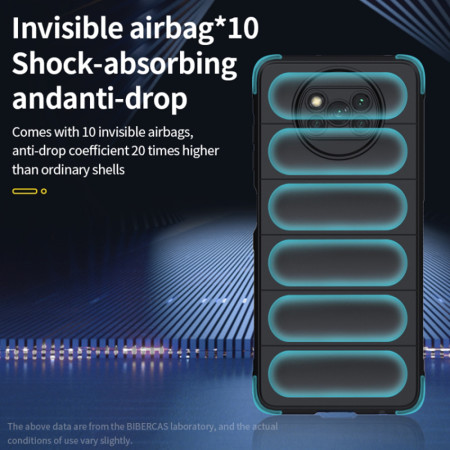 Husa pentru Xiaomi Poco X3 / Poco X3 NFC / Poco X3 Pro, Antisoc, Margini Striatii, Magic Shield, Black