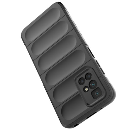 Husa pentru Xiaomi Redmi 10 / Redmi 10 2022, Antisoc, Margini cu Striatii, Design Minimalist, Black