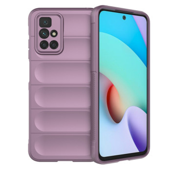 Husa pentru Xiaomi Redmi 10 / Redmi 10 2022, Antisoc, Margini cu Striatii, Design Minimalist, Purple
