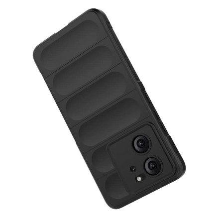 Husa pentru Xiaomi 13T / 13T Pro, Antisoc, Margini Striatii, Magic Shield, Black