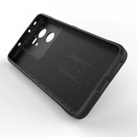 Husa pentru Xiaomi 13T / 13T Pro, Antisoc, Margini Striatii, Magic Shield, Black