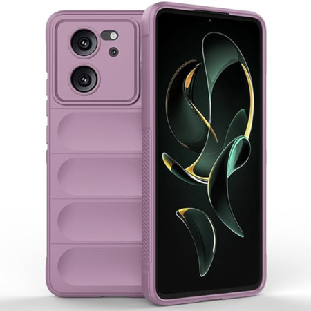 Husa pentru Xiaomi 13T / 13T Pro, Antisoc, Margini Striatii, Magic Shield, Purple