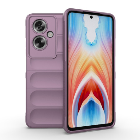 Husa pentru Oppo A79 5G / OnePlus Nord N30 SE, Antisoc, Margini cu Striatii, Design Minimalist, Purple