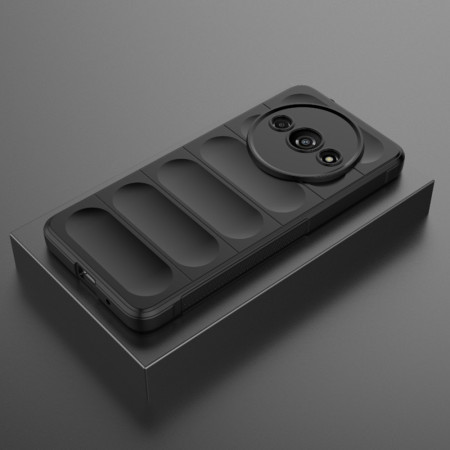 Husa pentru Xiaomi Redmi A3, Antisoc, Margini cu Striatii, Design Minimalist, Black