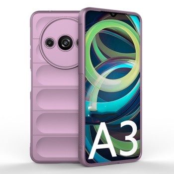 Husa pentru Xiaomi Redmi A3, Antisoc, Margini cu Striatii, Design Minimalist, Purple