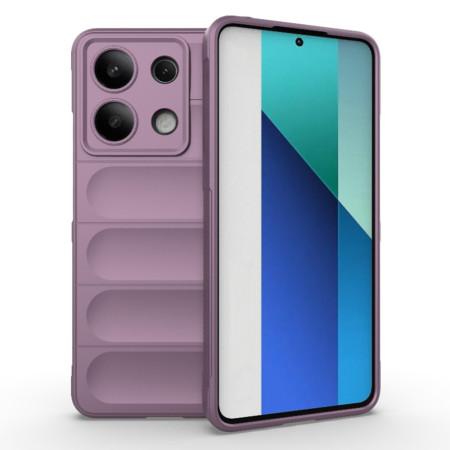 Husa pentru Xiaomi Redmi Note 13 4G, Antisoc, Margini cu Striatii, Design Minimalist, Purple