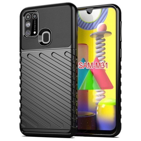 Techsuit - Thunder Flex - Samsung Galaxy M31 - Black