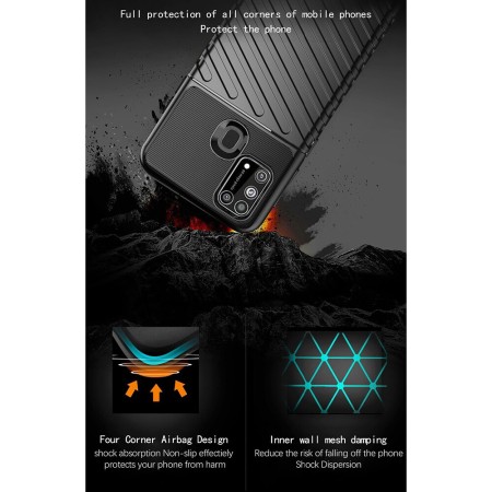Techsuit - Thunder Flex - Samsung Galaxy M31 - Black
