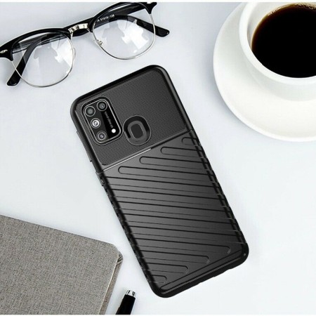 Techsuit - Thunder Flex - Samsung Galaxy M31 - Black