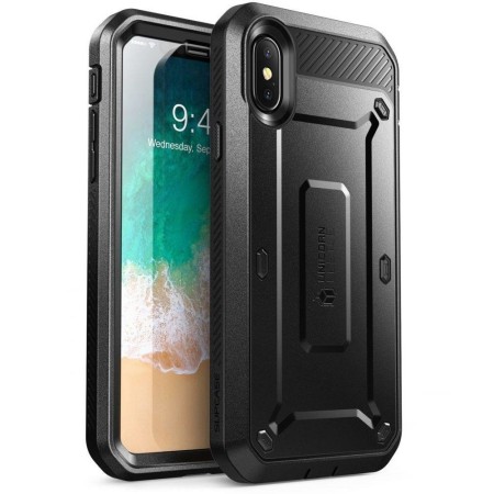 Husa pentru iPhone X / XS - Supcase Unicorn Beetle Pro - Black
