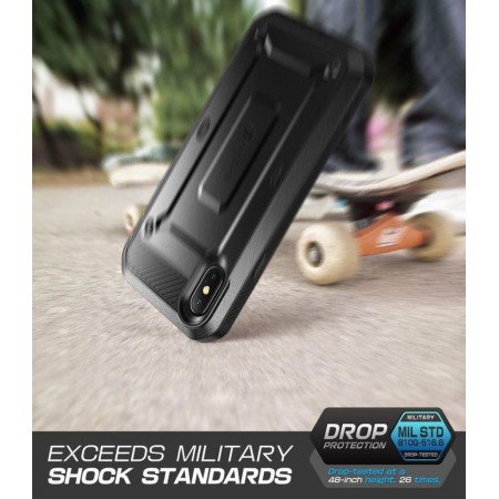 Husa pentru iPhone X / XS - Supcase Unicorn Beetle Pro - Black