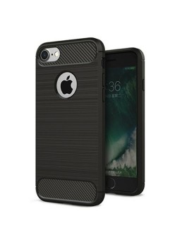 Techsuit - Carbon Silicone - iPhone 8 - Black