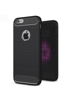 Husa pentru iPhone 6 / 6s - Techsuit Carbon Silicone - Black