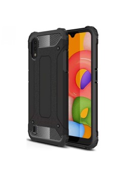 Techsuit - Hybrid Armor - Samsung Galaxy A01 - Black