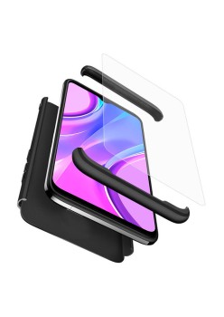 Husa pentru Xiaomi Redmi 9 + Folie - GKK 360 - Black