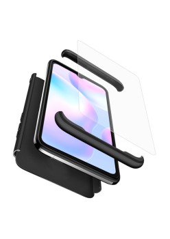 Husa pentru Xiaomi Redmi 9A / Redmi 9AT + Folie - GKK 360 - Black