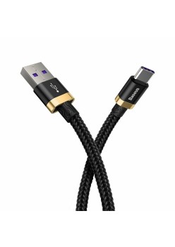 Baseus - Purple Gold Red HW Flash Charge Cable USB For Type-C 40W 2m - Gold Black