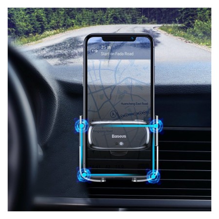 Baseus - Mini Electric Car Holder - Black