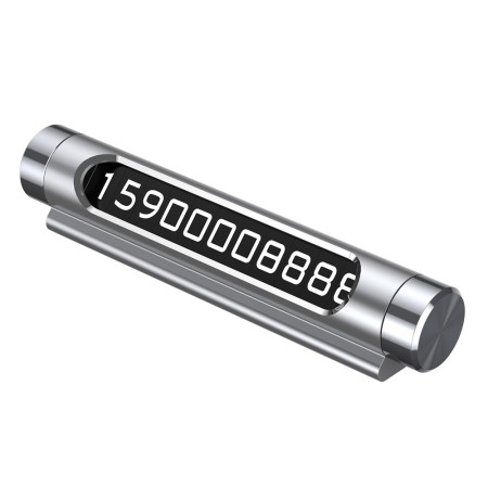 Baseus - Temporary Parking Number Card - Silver