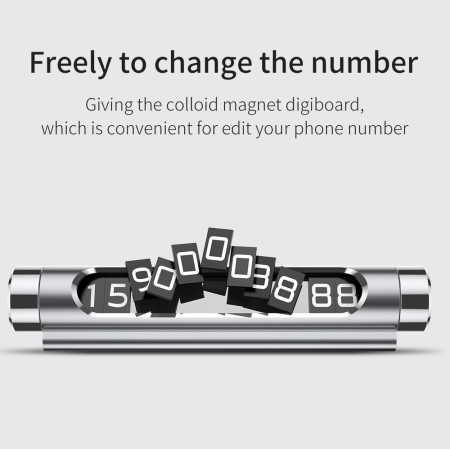 Baseus - Temporary Parking Number Card - Silver