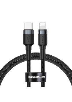Baseus - Cafule Cable Type-C to iPhone PD 18W 1m - Gray Black