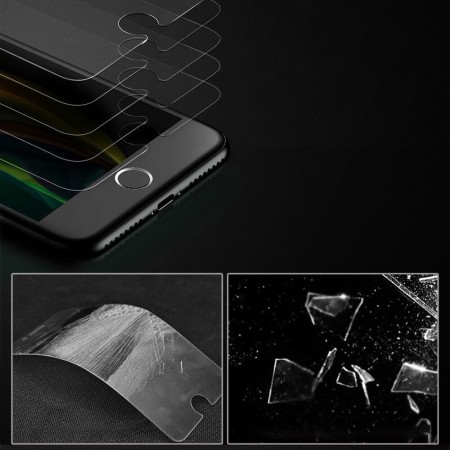 Baseus - Tempered Glass Blue Light Full Cover (0.3mm) - Iphone 7 / 8 / SE2 - Transparent