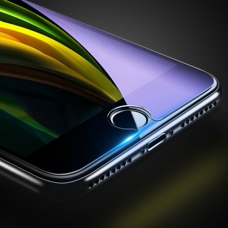 Baseus - Tempered Glass Blue Light Full Cover (0.3mm) - Iphone 7 / 8 / SE2 - Transparent