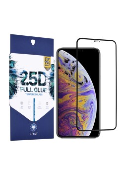 Folie pentru iPhone XS Max / 11 Pro Max - Lito 2.5D FullGlue Glass - Black
