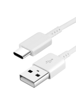 Samsung - Original USB Cable (EP-DW700CWE), Type-C - White (Bulk Packing)