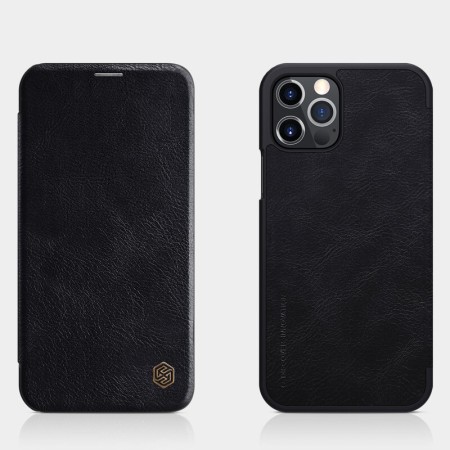 Husa pentru iPhone 12 Pro Max - Nillkin QIN Leather Case - Black