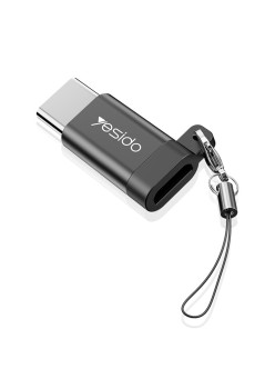 Adaptor OTG Micro-USB la Type-C 480Mbps - Yesido (GS04) - Black