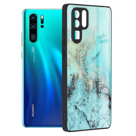 Husa telefon compatibila Huawei P30 Pro / P30 Pro New Edition, Slide & Snap Premium, Magnetic Ring Holder, Negru