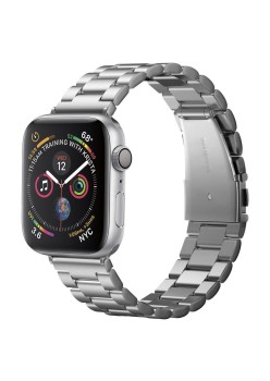 Curea pentru Apple Watch 1/2/3/4/5/6/7/8/9/SE/SE 2/Ultra/Ultra 2 (42/44/45/49mm) - Spigen Modern Fit - Silver