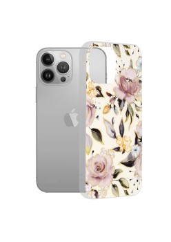 Husa pentru iPhone 13 Pro Max - Techsuit Marble Series - Chloe White