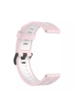 Curea pentru Samsung Galaxy Watch 4/5/Active 2, Huawei Watch GT 3 (42mm)/GT 3 Pro (43mm) - Techsuit Watchband 20mm (W002) - Pink