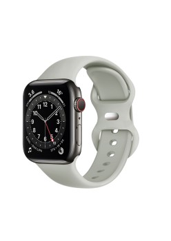 Curea pentru Apple Watch 1/2/3/4/5/6/7/8/9/SE/SE 2 (38/40/41mm) - Techsuit Watchband (W031) - Gray