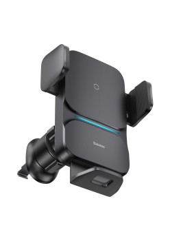 Suport Auto Telefon cu Incarcare Wireless 15W - Baseus (CGZX000001) - Black