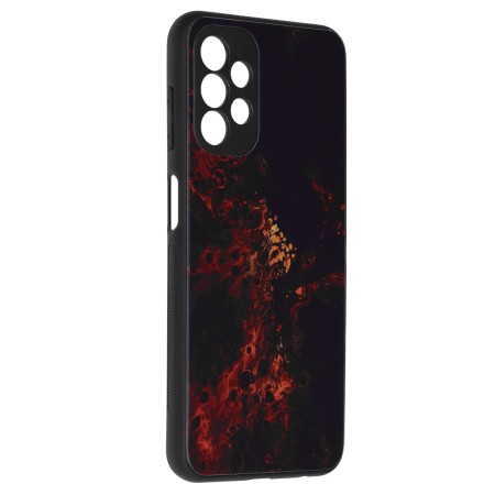 Husa pentru Samsung Galaxy A13 4G - Techsuit Glaze Series - Red Nebula