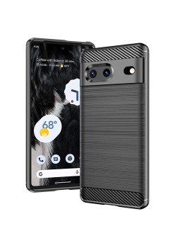 Husa pentru Google Pixel 7 - Techsuit Carbon Silicone - Black