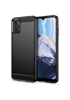 Husa pentru Motorola Moto E22 / Moto E22i - Techsuit Carbon Silicone - Black