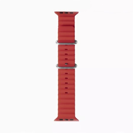 Curea pentru Apple Watch 1/2/3/4/5/6/7/8/9/SE/SE 2/Ultra/Ultra 2 (42/44/45/49mm) - Techsuit Watchband (W038) - Wine Red