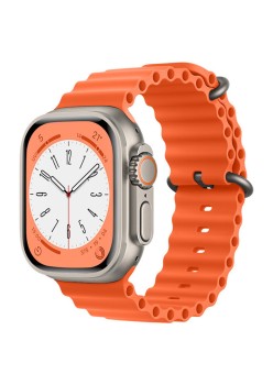 Curea pentru Apple Watch 1/2/3/4/5/6/7/8/9/SE/SE 2/Ultra/Ultra 2 (42/44/45/49mm) - Techsuit Watchband (W038) - Orange