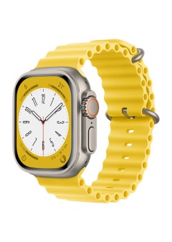 Curea pentruApple Watch 1/2/3/4/5/6/7/8/9/SE/SE 2 (38/40/41mm) - Techsuit Watchband (W038) - Yellow