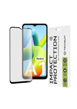 Folie pentru Xiaomi Redmi A1 / A1+ / A2 / A2+ - Techsuit 111D Full Cover / Full Glue Glass - Black