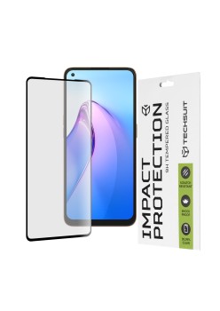 Folie pentru Oppo Reno8 - Techsuit 111D Full Cover / Full Glue Glass - Black