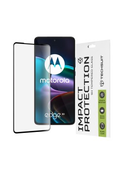 Folie pentru Motorola Edge 30 - Techsuit 111D Full Cover / Full Glue Glass - Negru