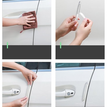 Bumper pentru Usa Masina (set 4) - Baseus Airbag Strip (CRFZT-A02) - Transparent