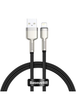 Cablu de Date USB la Lightning 2.4A, 2m - Baseus Cafule (CALJK-B01) - Black