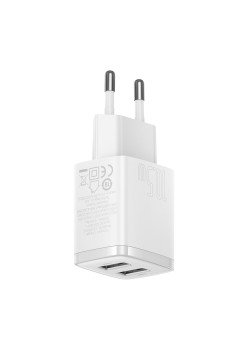Incarcator priza 2xUSB 10.5W - Baseus (CCXJ010202) - White